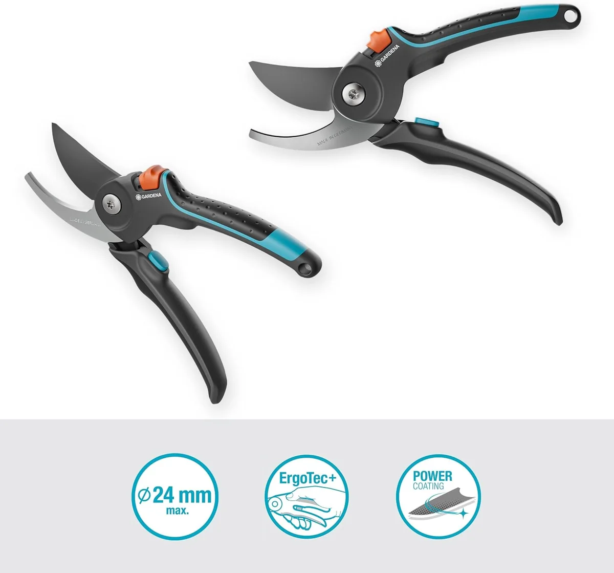Gardena PremiumCut Pro Yaş Dal Budama Makası 12251-20 — Açık ve kapalı görünüm