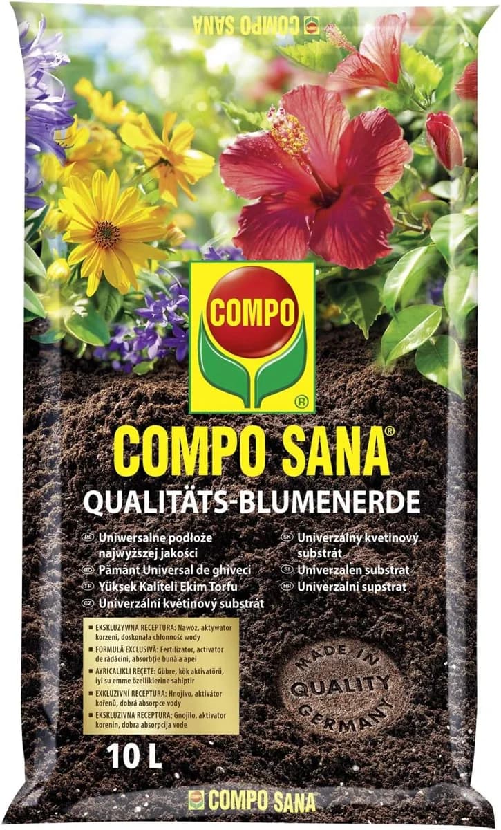 COMPO Sana 1131 Çiçekli Bitkiler için Toprak, 10lt — görsel 1