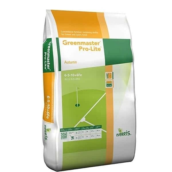 ICL Greenmaster Pro-Lite Autumn 6-5-10+6Fe Çim Gübresi 25 kg — Greenmaster Pro-Lite Autumn 6-5-10+6Fe ambalajı