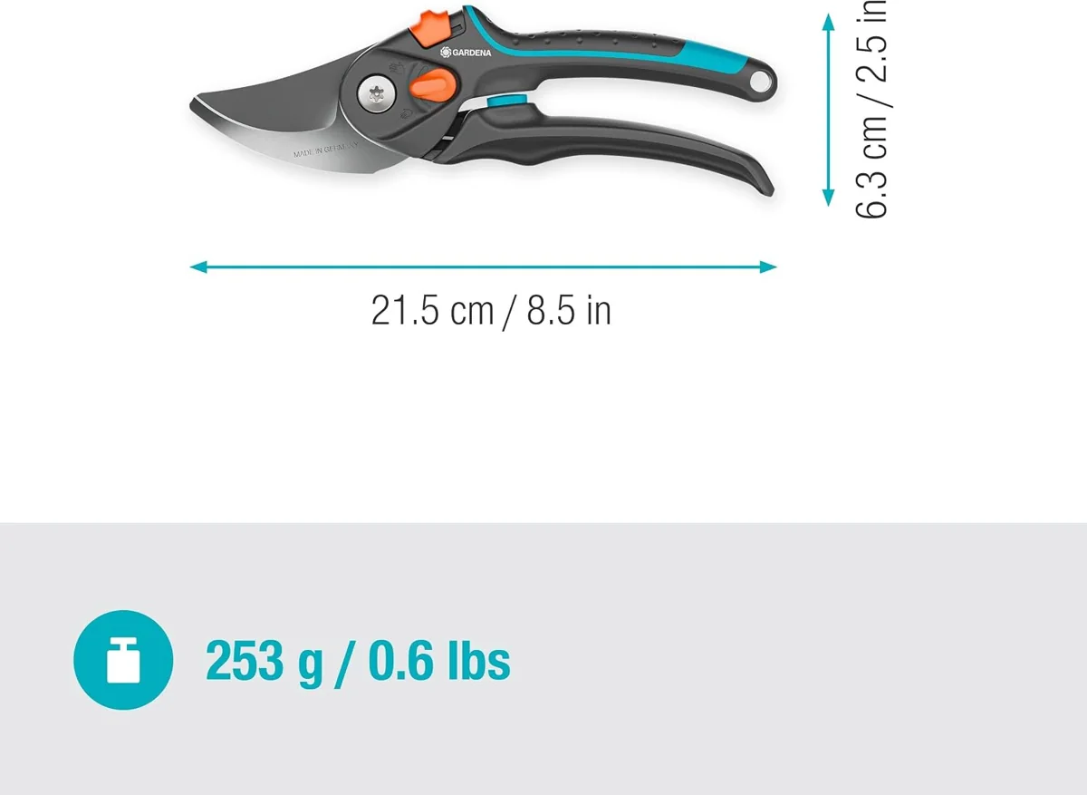 Gardena PremiumCut Pro Flex Budama Makası 12252-20 — Makas ölçüleri