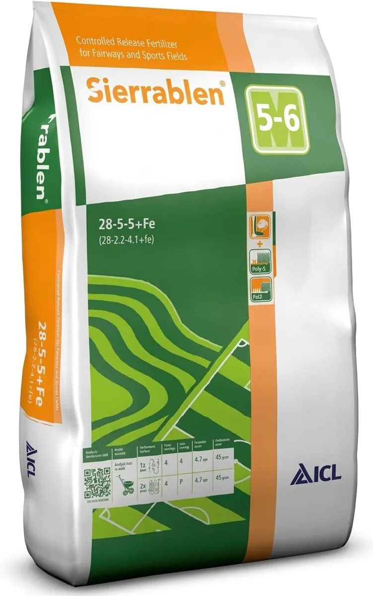 ICL Specialty Fertilizers Sierrablen 5-6 aylık Çim Bakım Gübresi 28+05+05+Fe — görsel 1