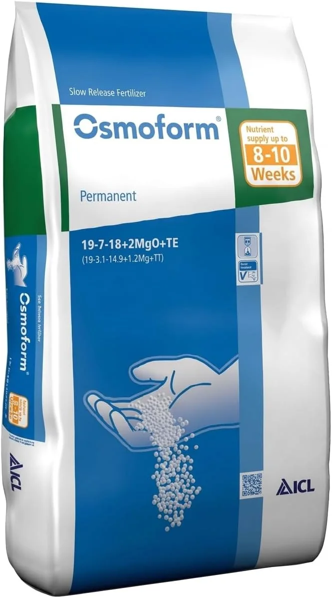 Osmoform Permanent 19-7-18+2MgO+TE Yavaş Salınımlı Bitki Gübresi 8-10 Hafta 25 KG — görsel 1
